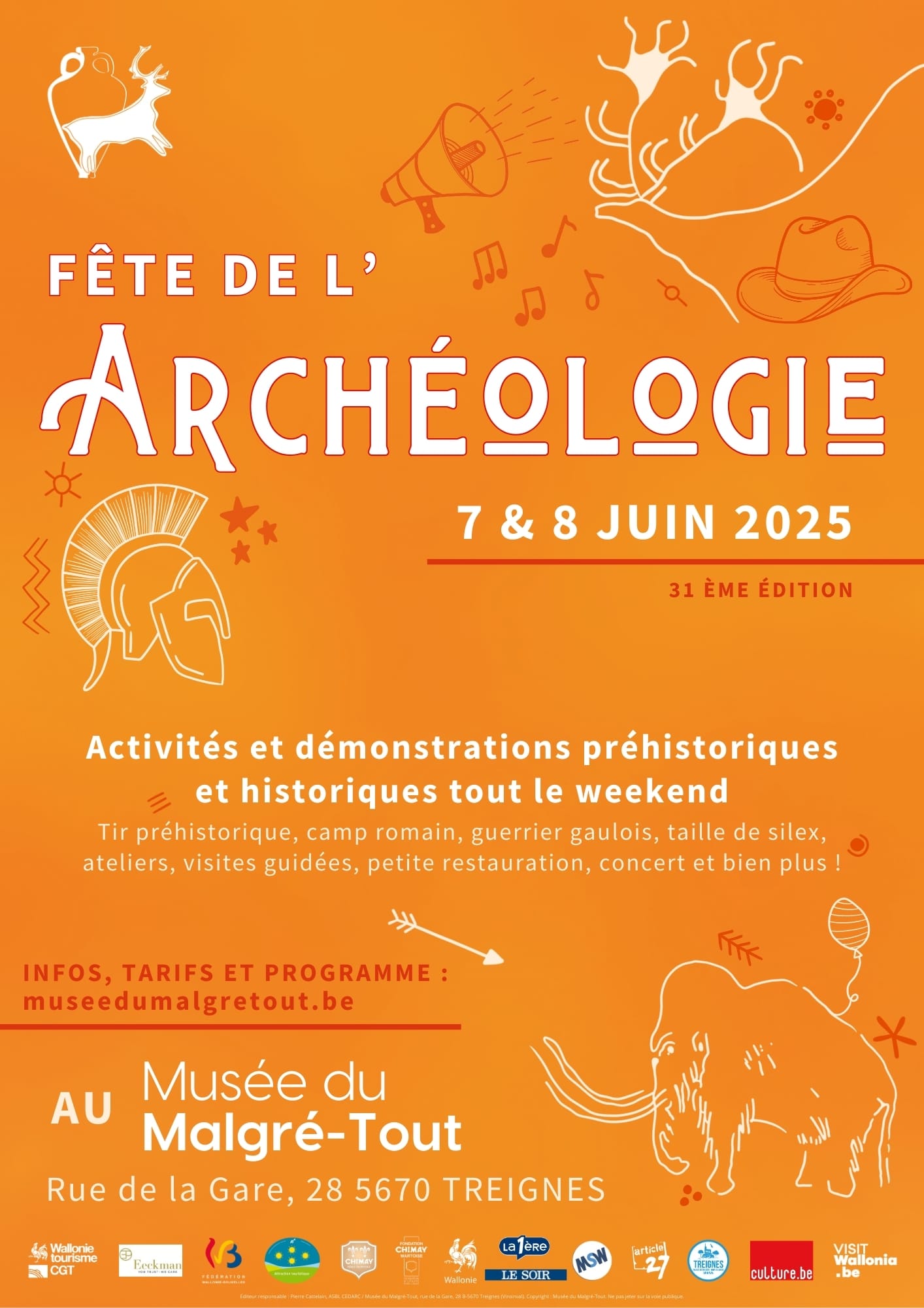 Fête de l'archéologie Treignes Viroinval Juin 2025