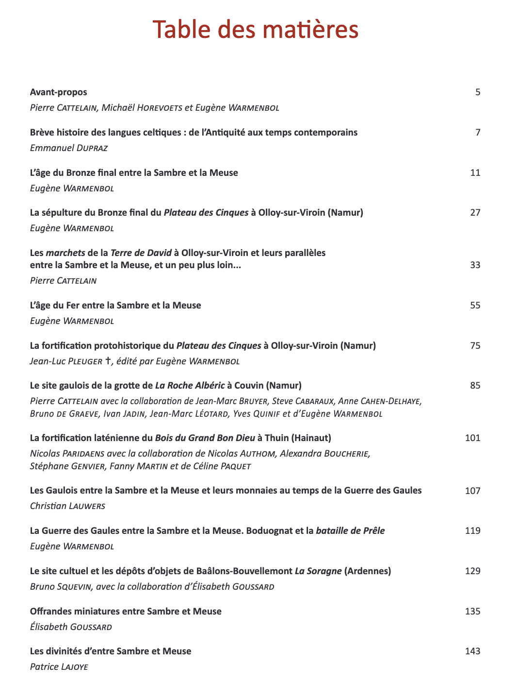 LES CELTES - Entre la Sambre et la Meuse (2019) – Image 2