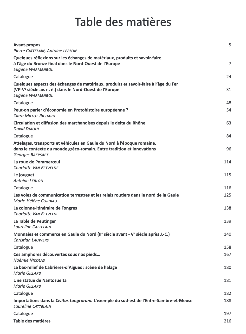 POTINS ET POTS DE VIN - Échange, commerce et transport vers la Gaule du Nord (2017) – Image 2